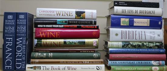 A quantity of reference books relating to Wines of the World